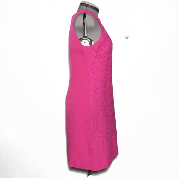 Studio One NY Pink Sheath Dress with Lace Front 12 - Picture 3 of 7
